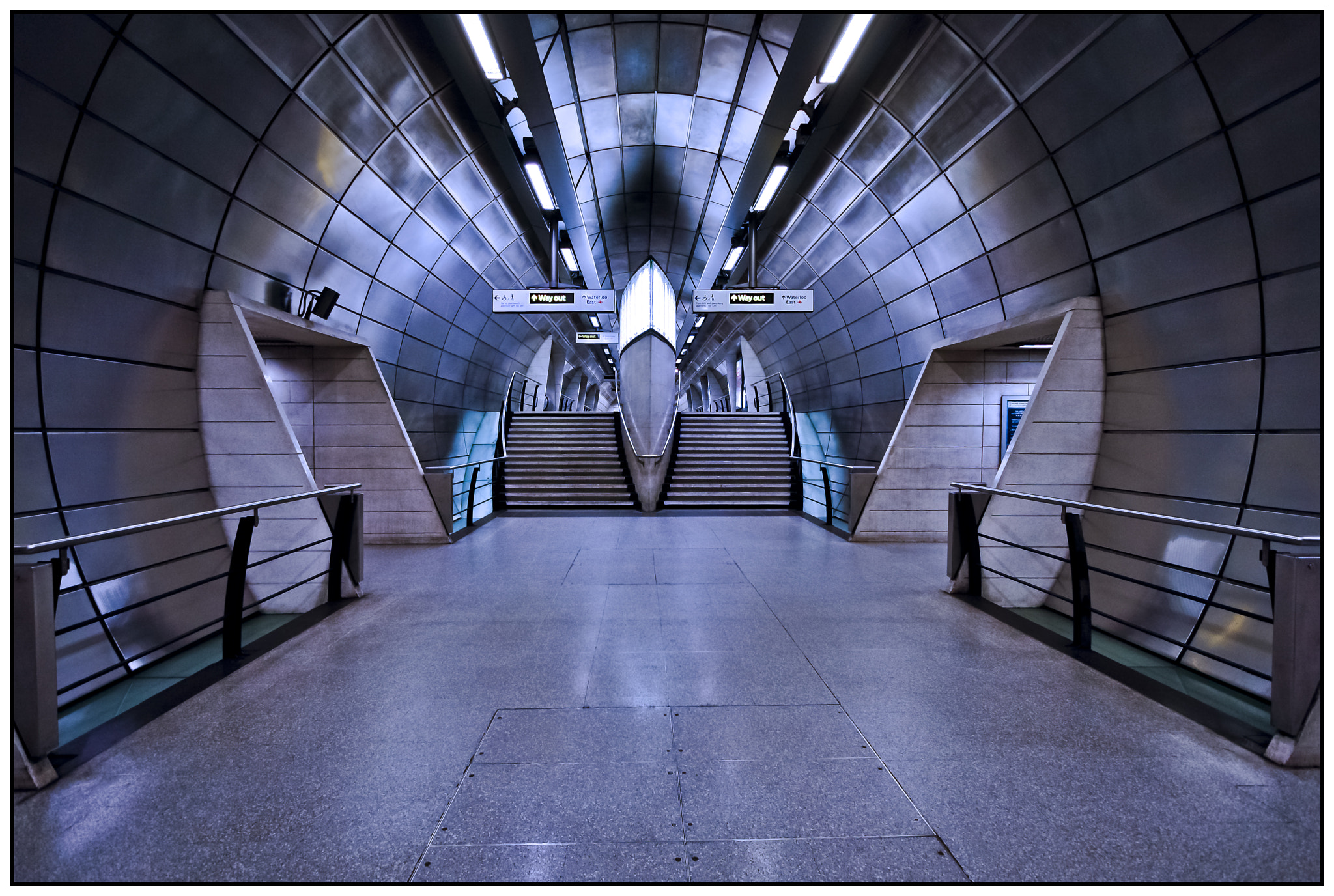 Canon EOS 40D + Canon EF-S 10-22mm F3.5-4.5 USM sample photo. Southwark tube station, underground, london. photography