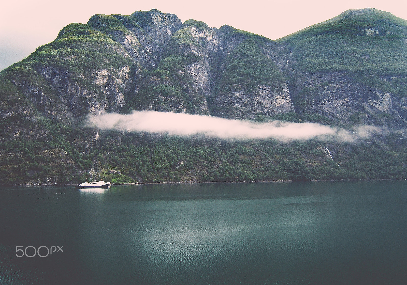 Fujifilm FinePix E510 sample photo. Norwegian fjords & low-level clouds photography