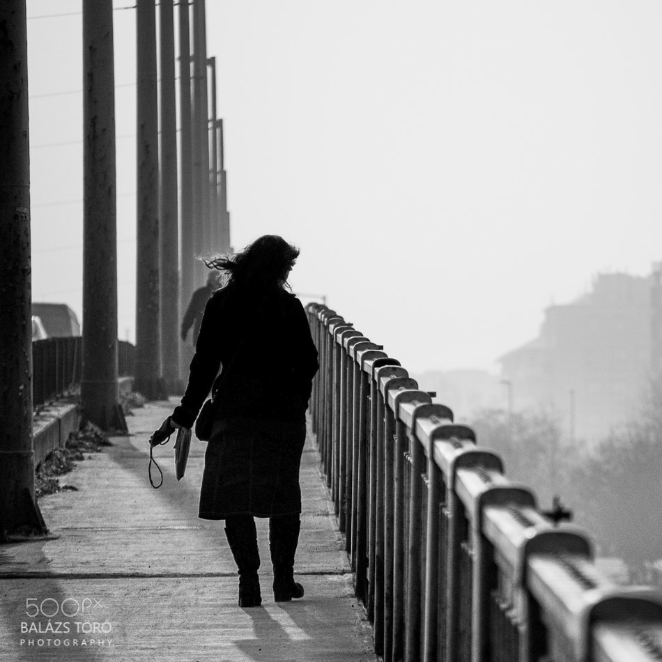 Nikon D40 sample photo. Girl on the bridge photography