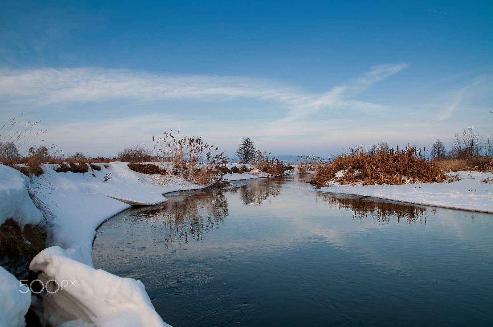 Nikon D5000 sample photo. River. winter. photography