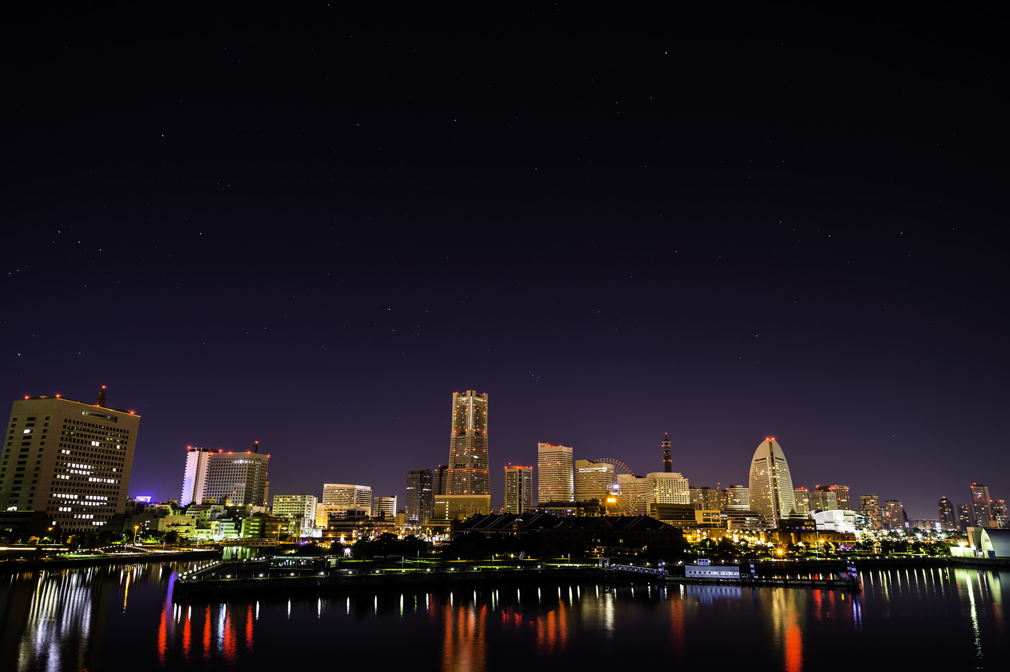 Nikon D4 sample photo. The night view of yokohama photography