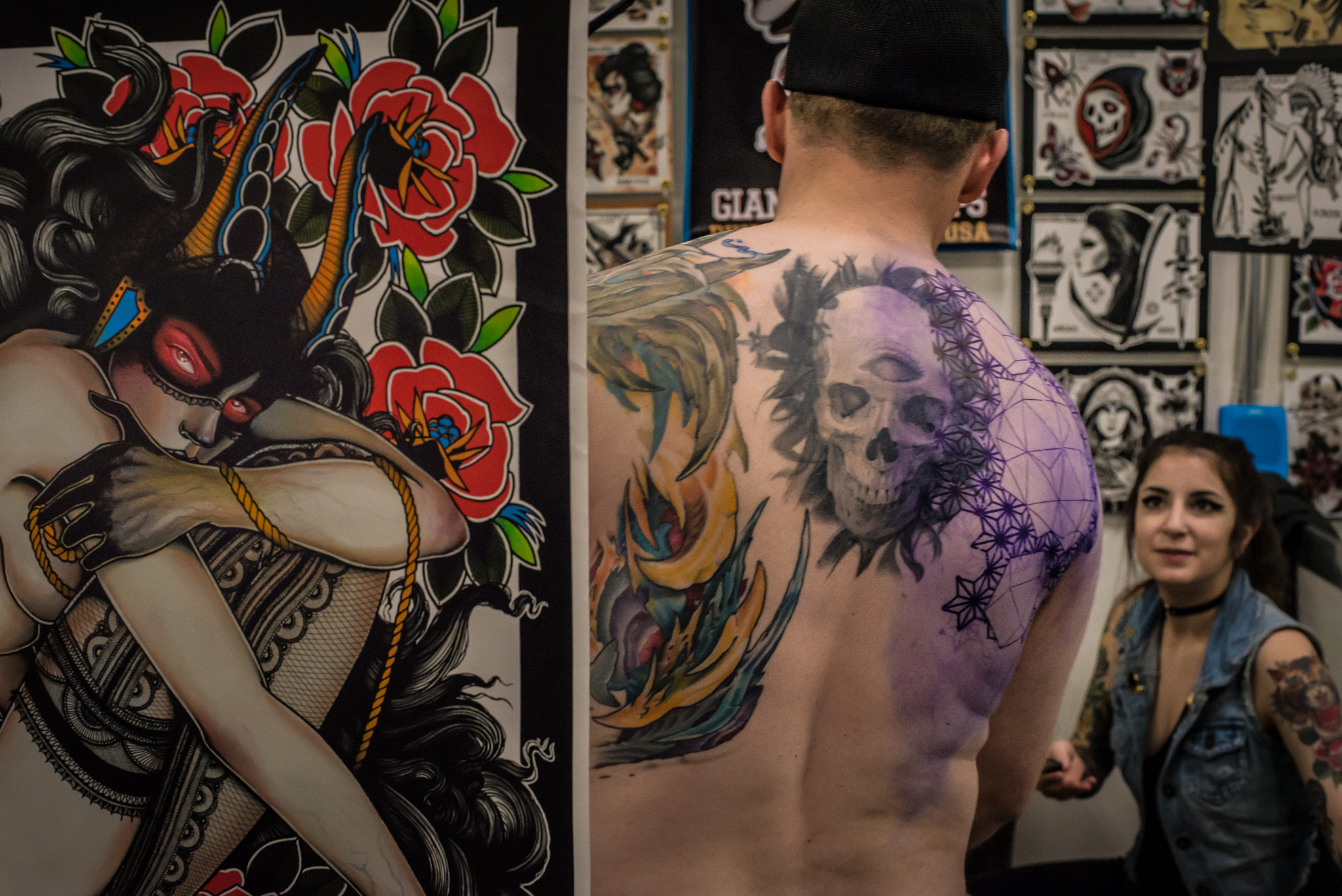 Nikon D600 + Nikon AF Nikkor 50mm F1.4D sample photo. Milano tattoo convention photography