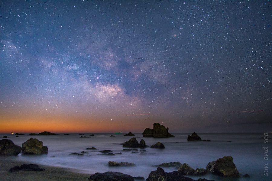 Sigma 20-40mm F2.8 sample photo. Milky way at dawn photography