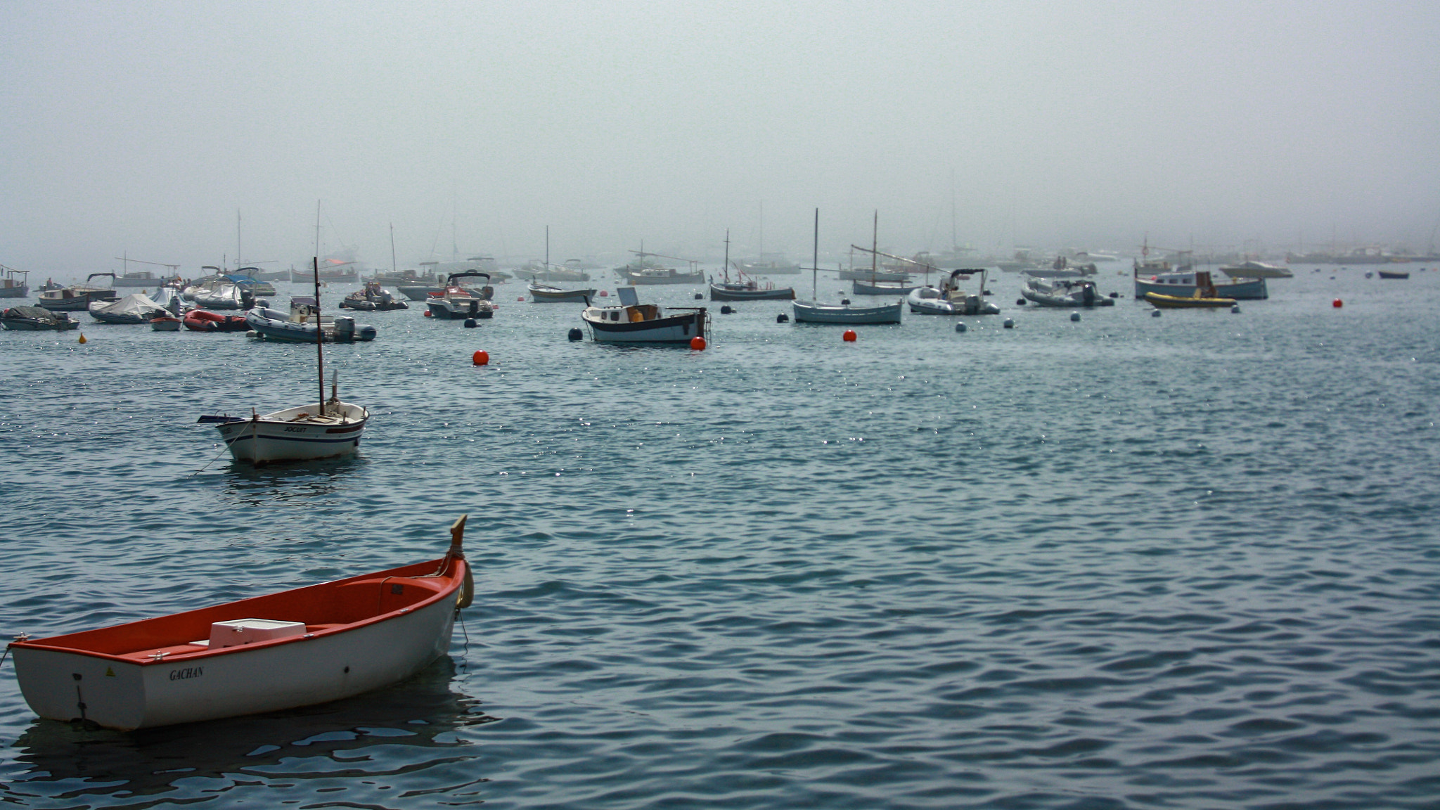 Canon EF-S 18-55mm F3.5-5.6 II sample photo. Fog in cadaqués photography