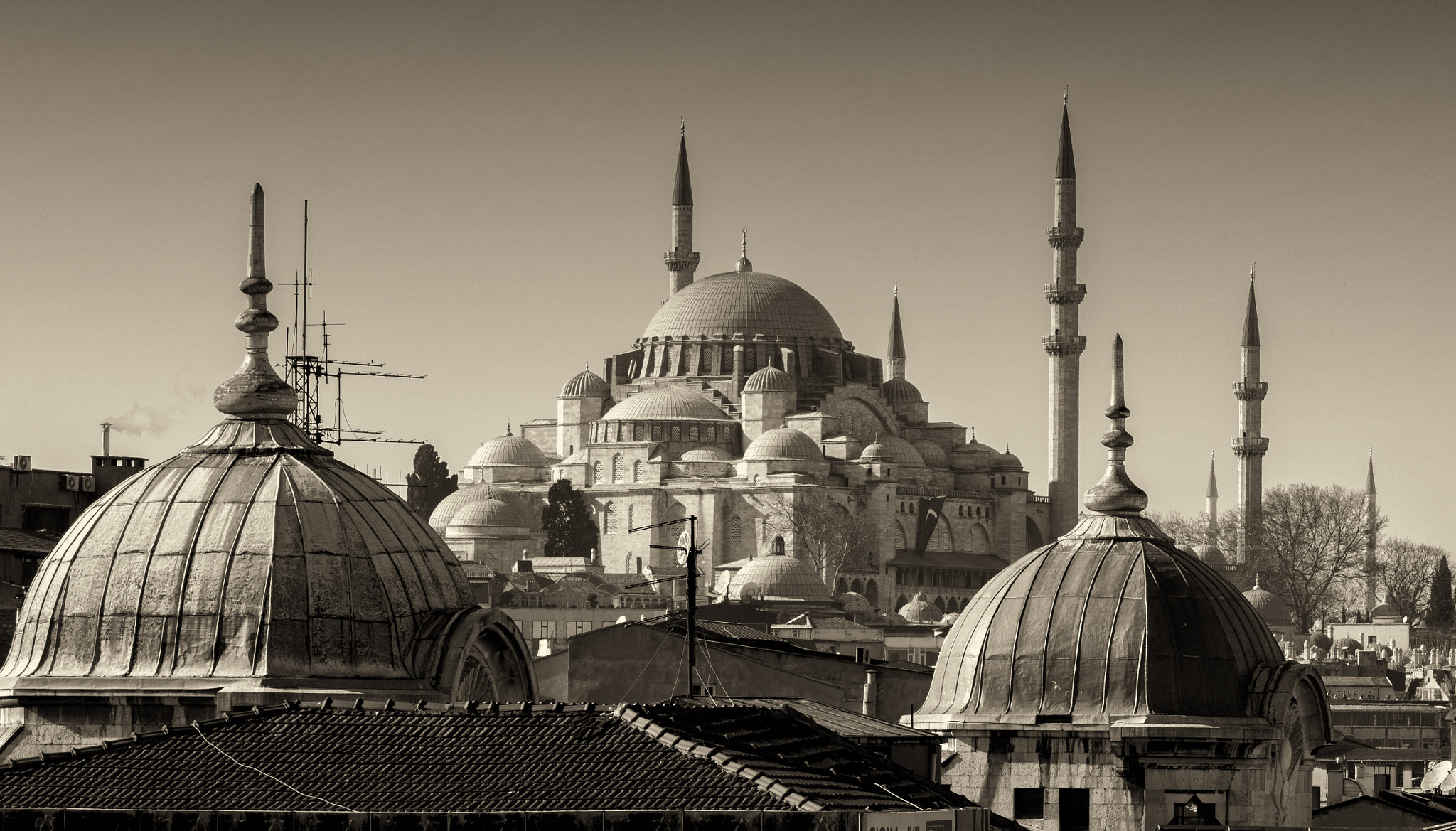 Panasonic Lumix DMC-G85 (Lumix DMC-G80) sample photo. Array of domes and minarets, istanbul photography