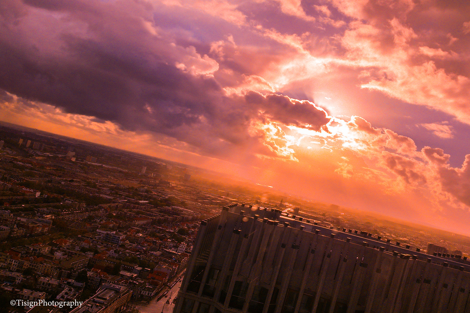 Sony Xperia T sample photo. The sky is burning photography