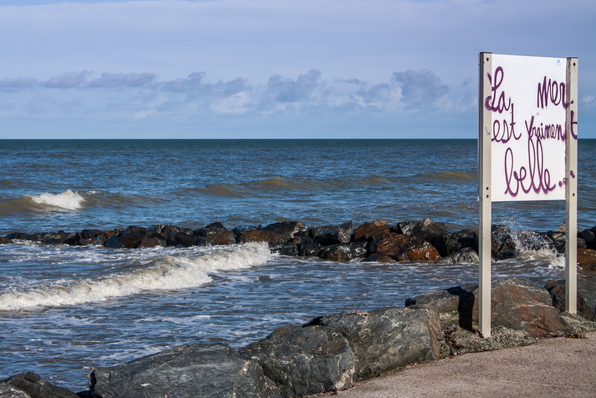 Canon EOS 450D (EOS Rebel XSi / EOS Kiss X2) sample photo. La mer est vraiment belle... ver sur mer photography