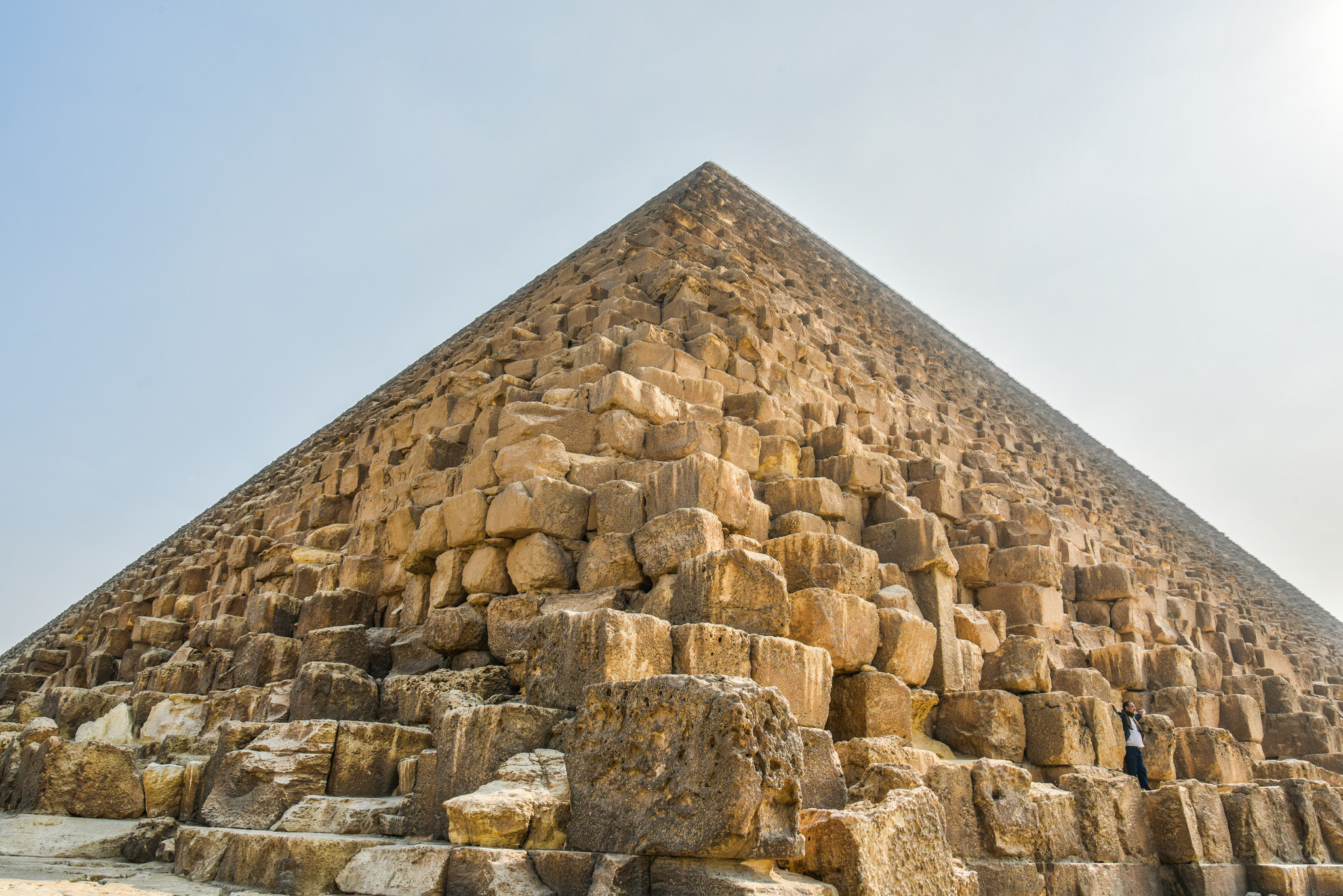 Nikon D810 sample photo. Pyramids and the posing man photography