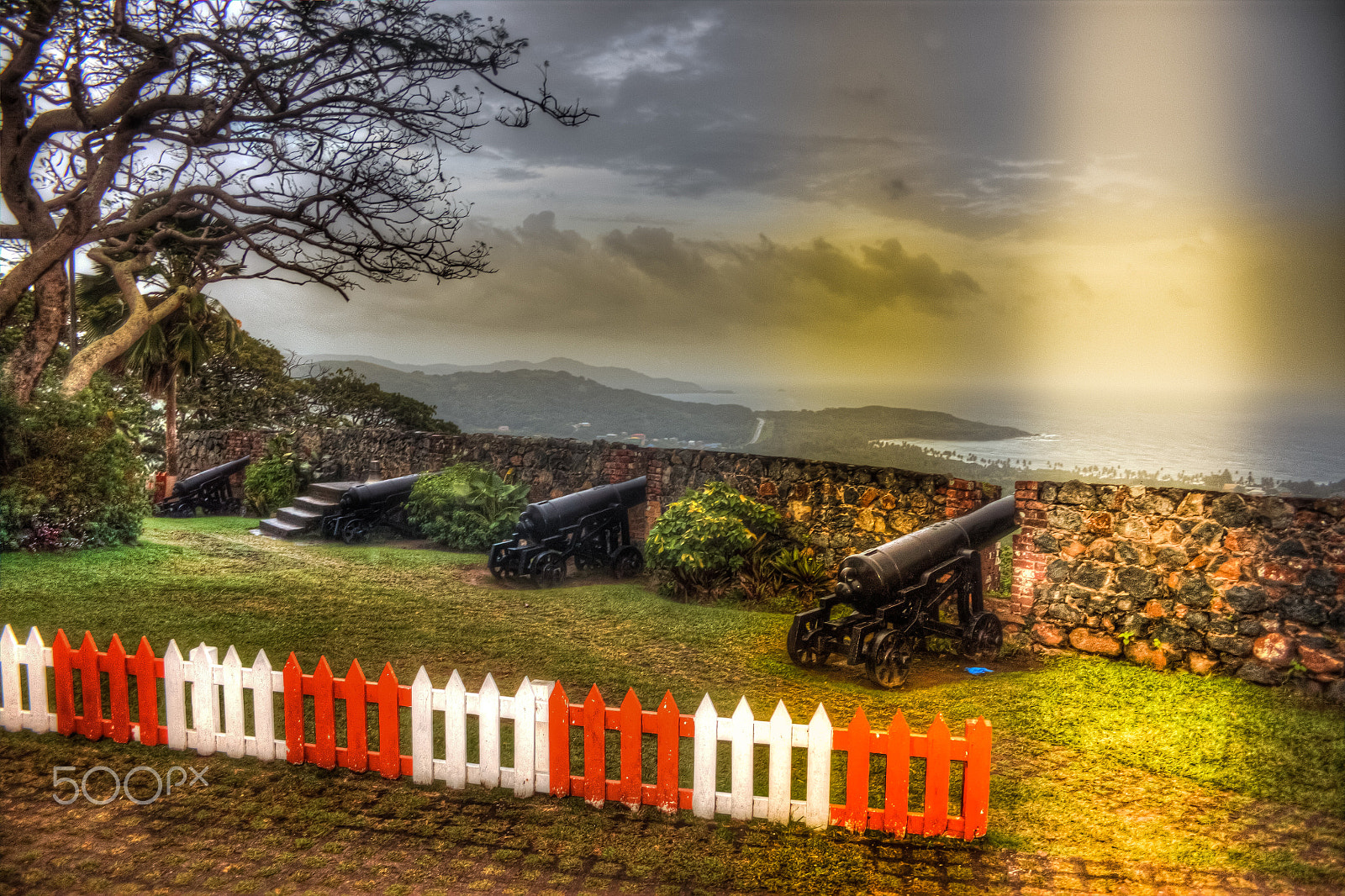 Canon EF-S 18-55mm F3.5-5.6 II sample photo. Fort george, tobago photography