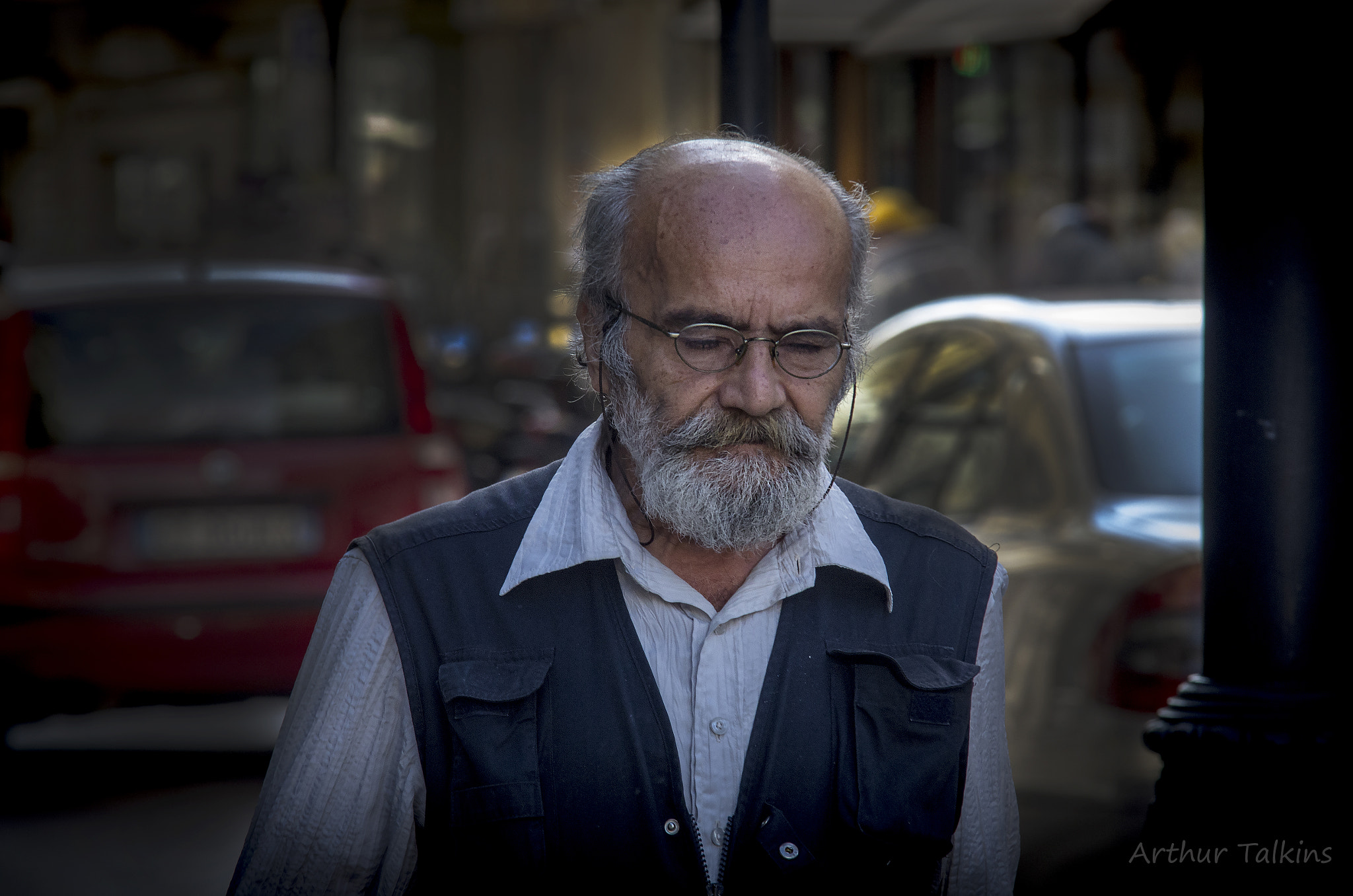 Sigma 70-200mm F2.8 EX DG Macro HSM II sample photo. Urban travels... a man walks ... photography