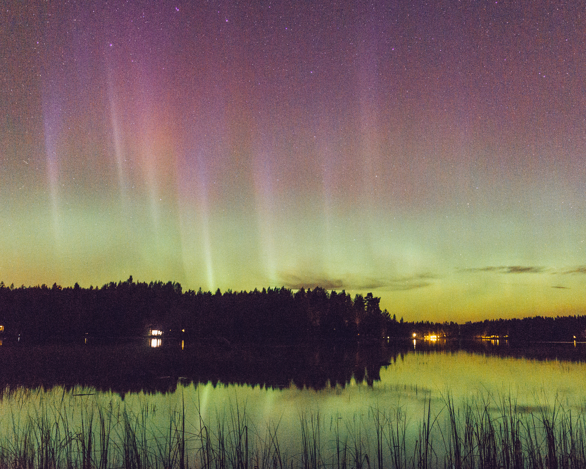 E 18-35mm F1.8 sample photo. Northern lights photography