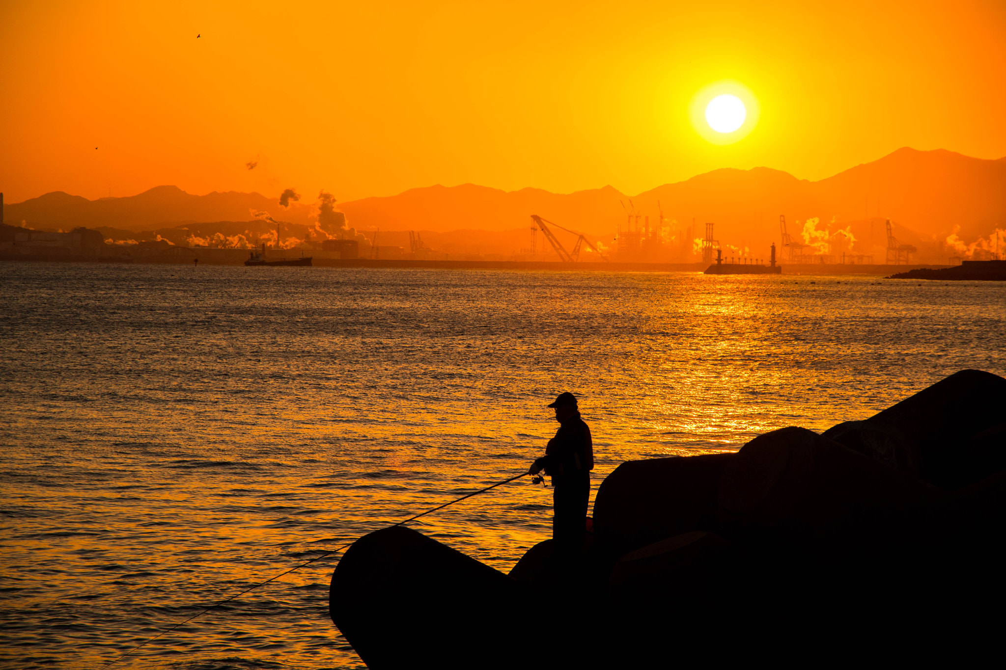 Nikon D500 sample photo. Fisherman&sunset photography