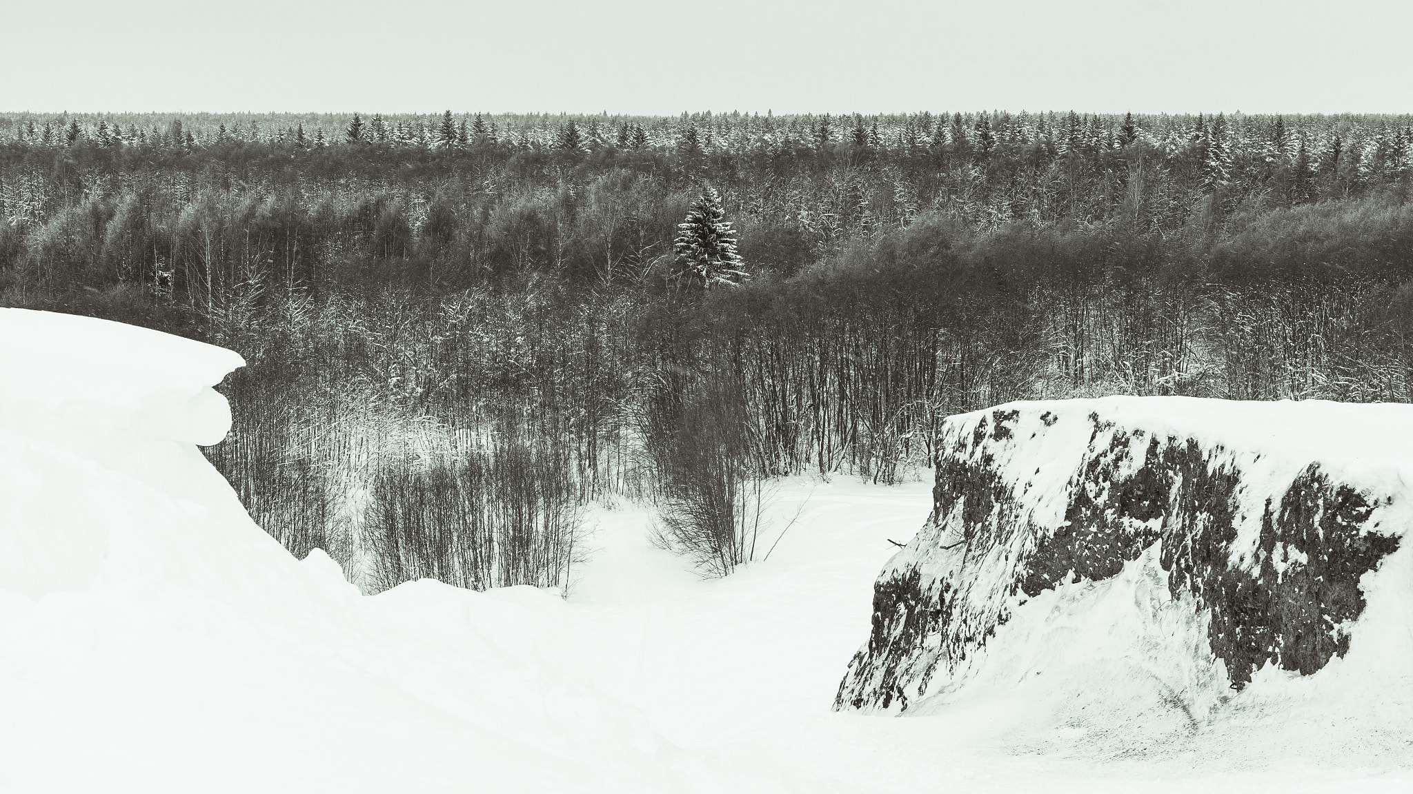 ZEISS Planar T* 50mm F1.4 sample photo. Winter landscape photography