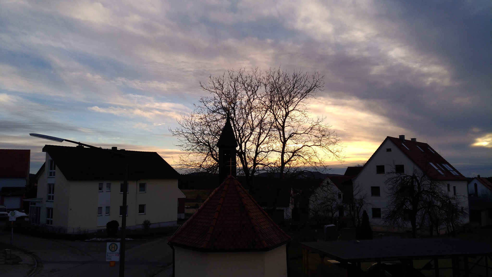 ASUS ZenFone 3 (ZE520KL) sample photo. A tree in the cloudy sunset photography