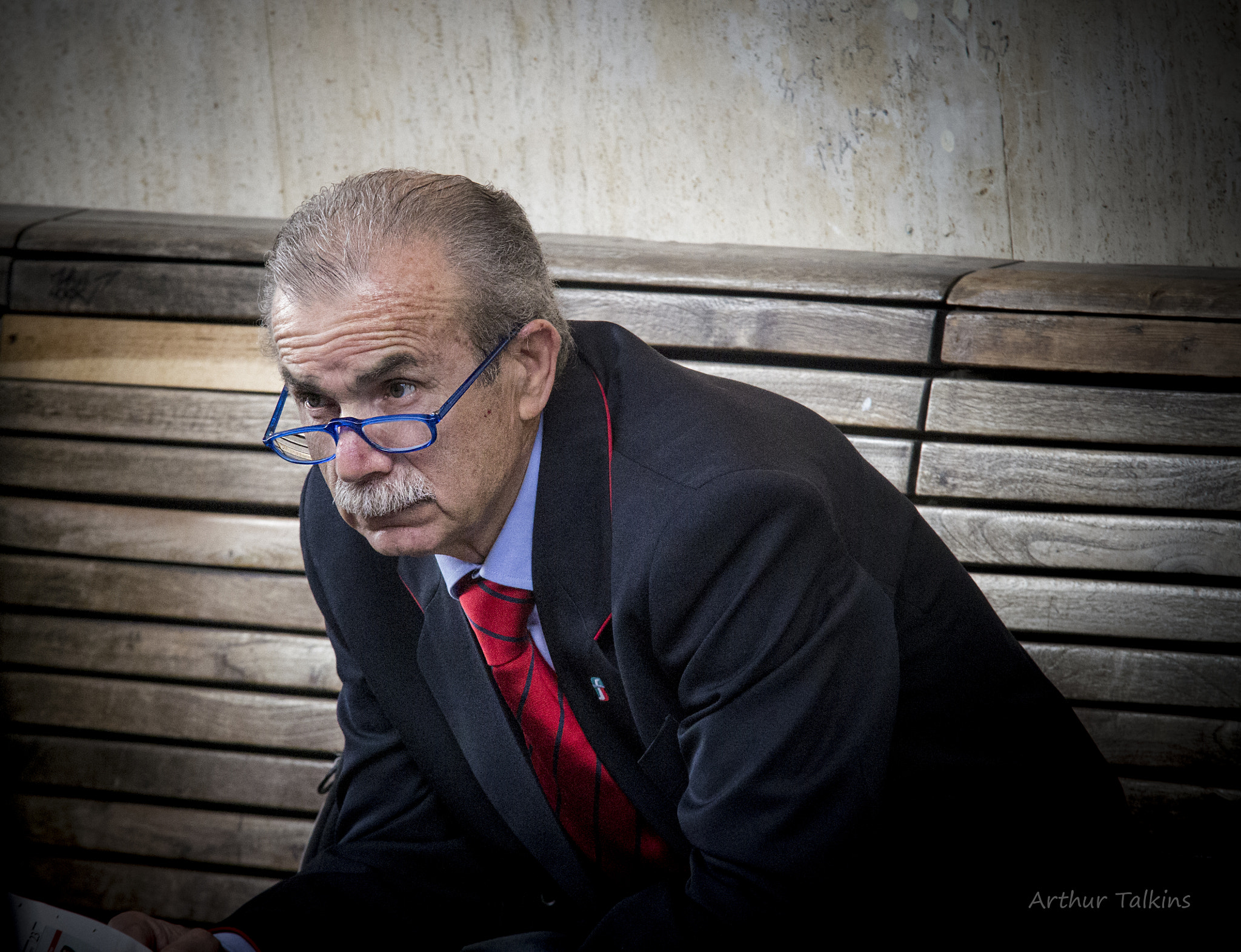 Pentax K-5 sample photo. Italy: the station master waits.... photography