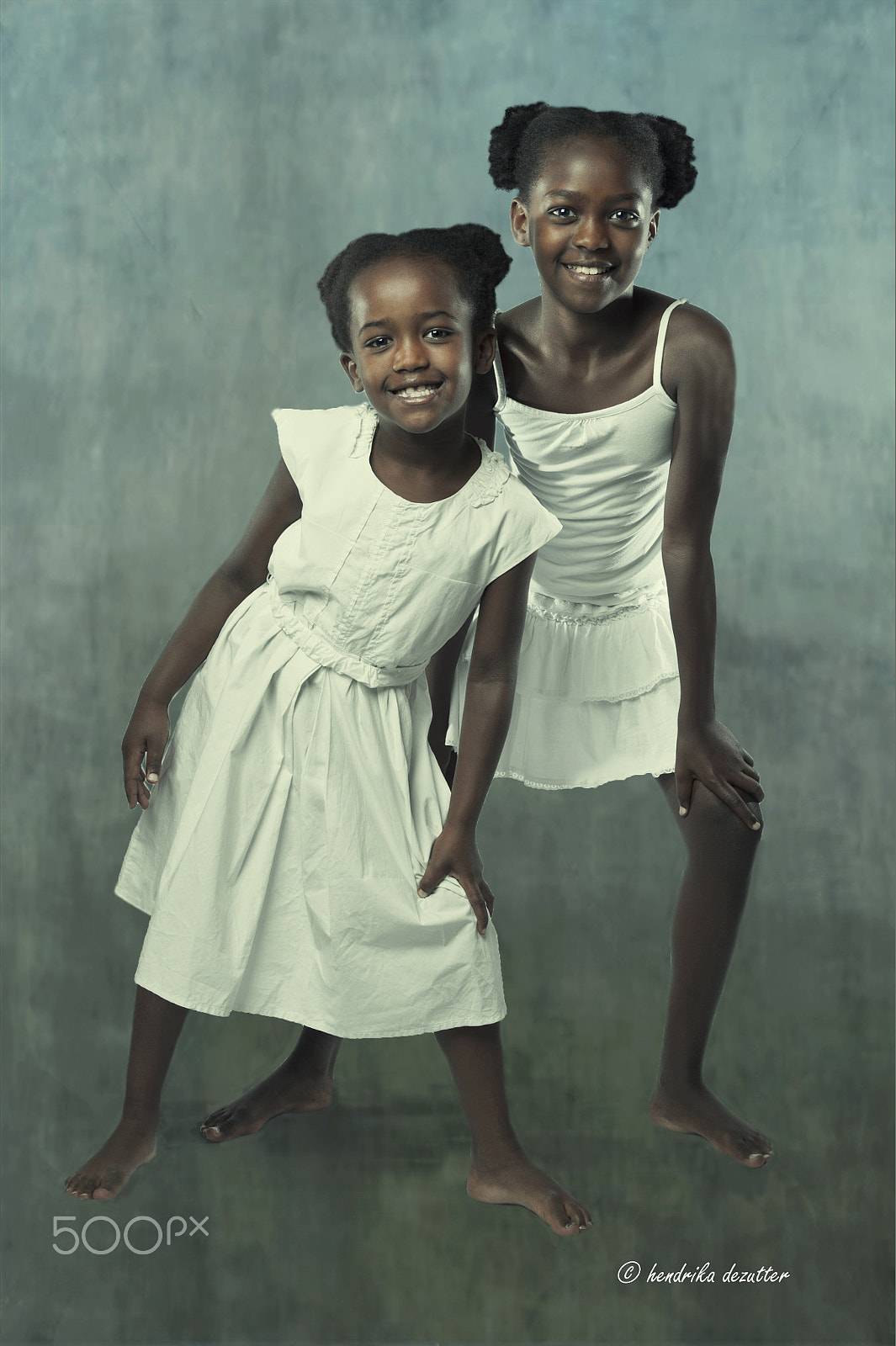 Nikon D3 sample photo. Young girls in studio photography