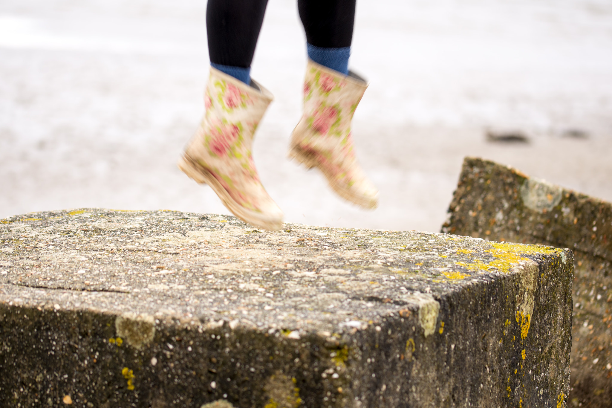 Sigma 105mm F2.8 EX DG OS HSM sample photo. Wellington boots and coast defences, bramble bush bay, poole harbour photography