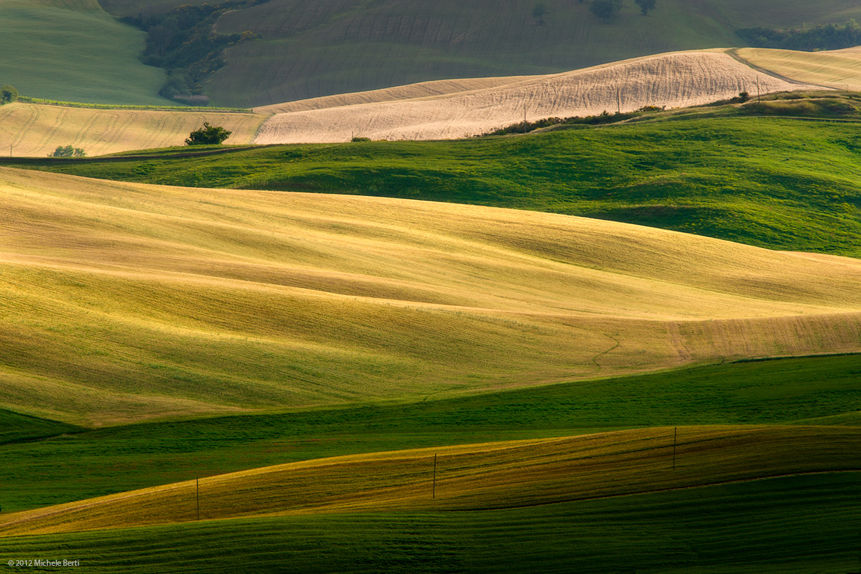 Canon EF 300mm F4L IS USM sample photo. Tuscan rolling hills in summer time photography
