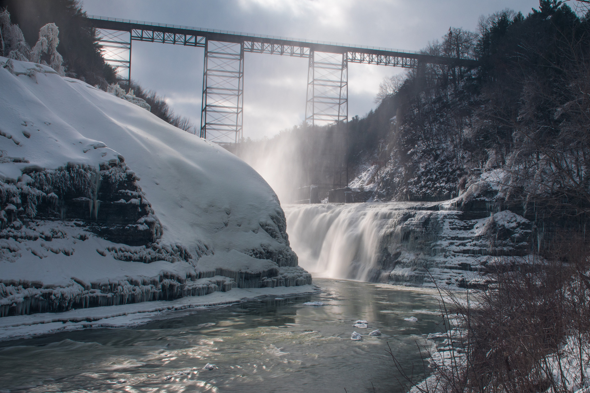 Nikon D500 sample photo. Letchworth falls photography