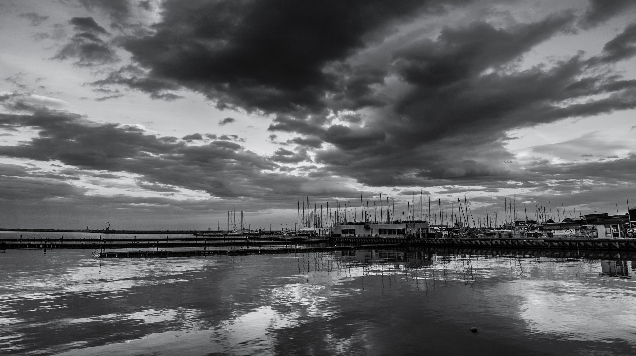 Canon EF-S 24mm F2.8 STM sample photo. Darsena e nuvole photography