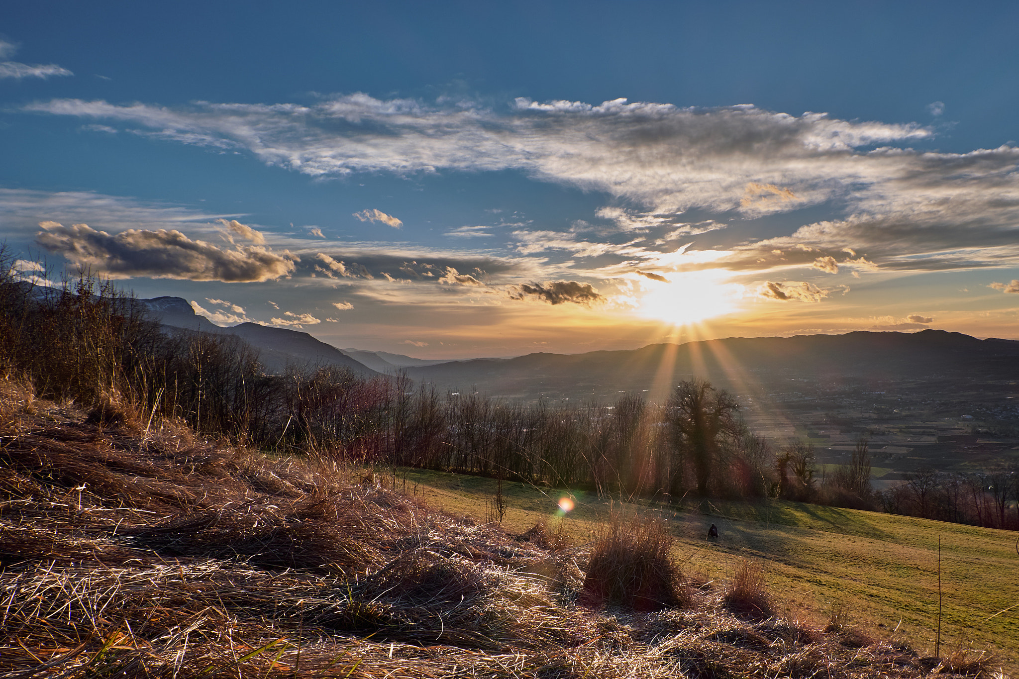 Fujifilm X-T10 + Fujifilm XC 16-50mm F3.5-5.6 OIS sample photo. Sunset on coublevie (isère) photography
