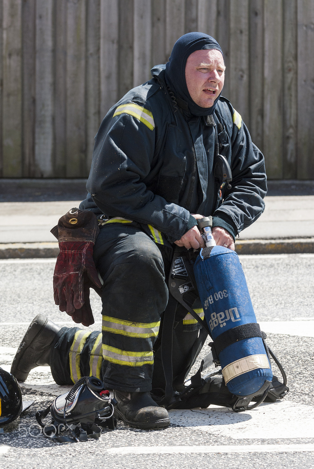 Nikon D200 sample photo. Firefighter photography