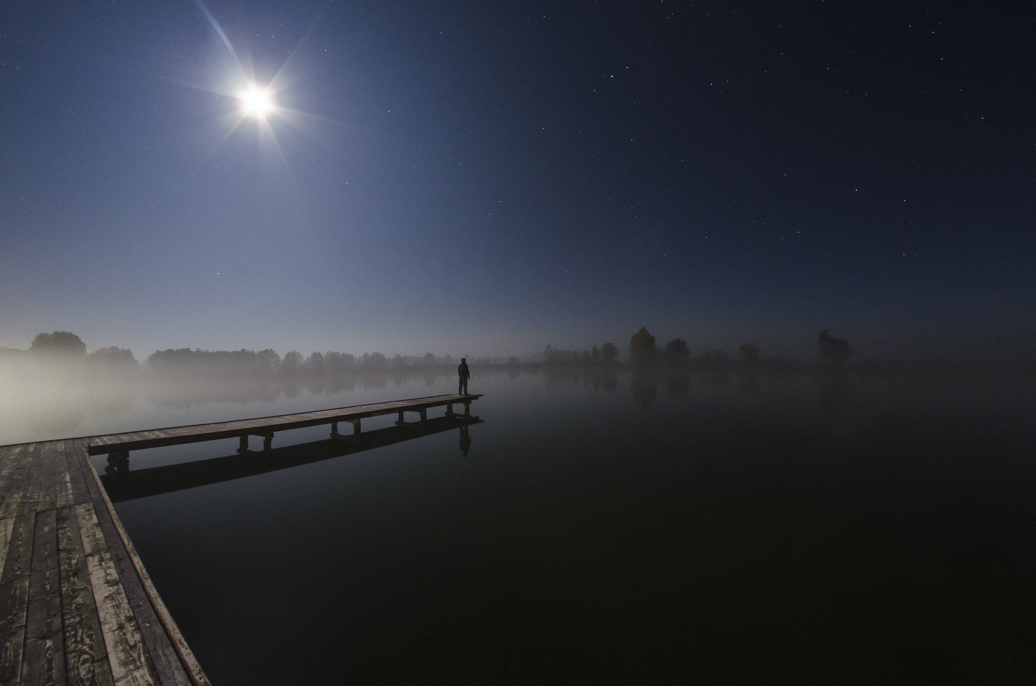 Nikon D7000 + Samyang 8mm F3.5 Aspherical IF MC Fisheye sample photo. Under the fullmoon photography