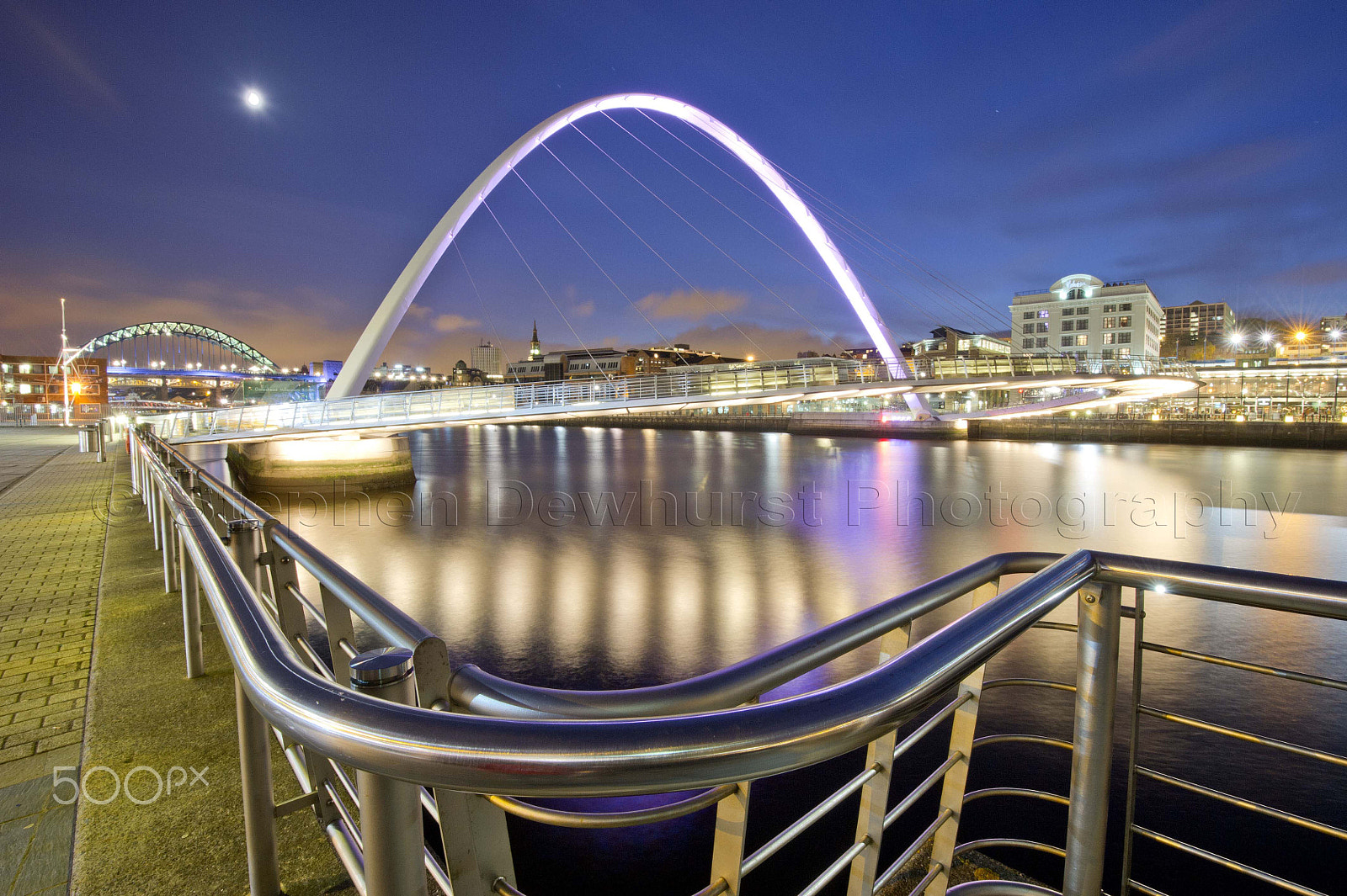 Nikon D3S sample photo. The millennium bridge newcastle upon tyne and gateshead at dusk. photography