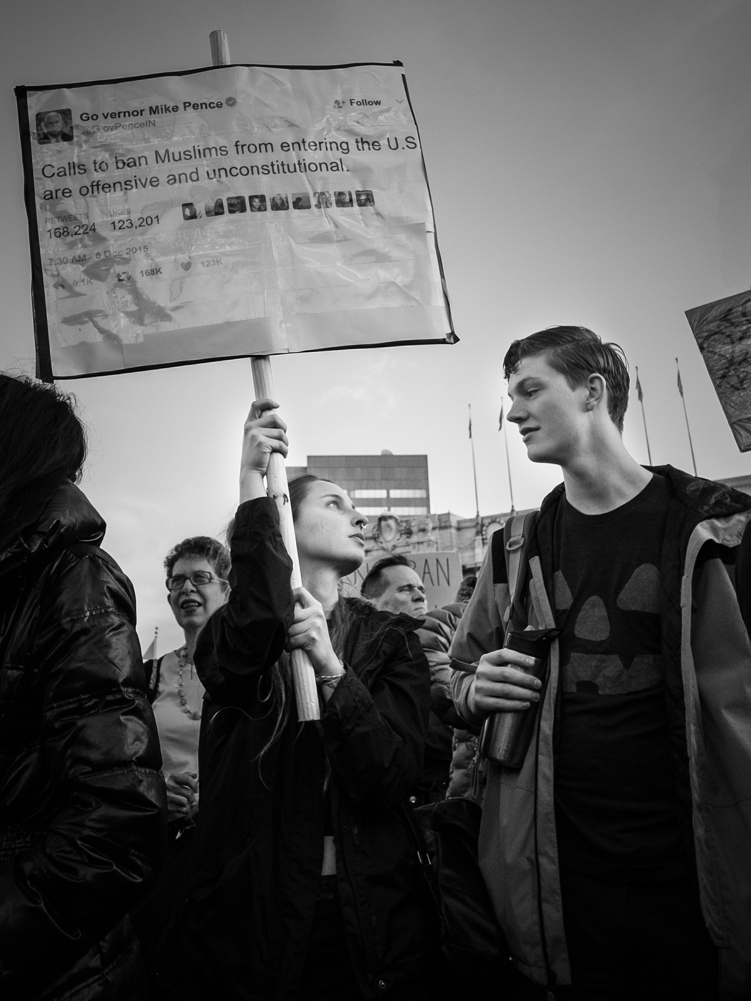 Fujifilm X-T1 + ZEISS Touit 12mm F2.8 sample photo. #nowallnoban protest (2) - san francisco photography