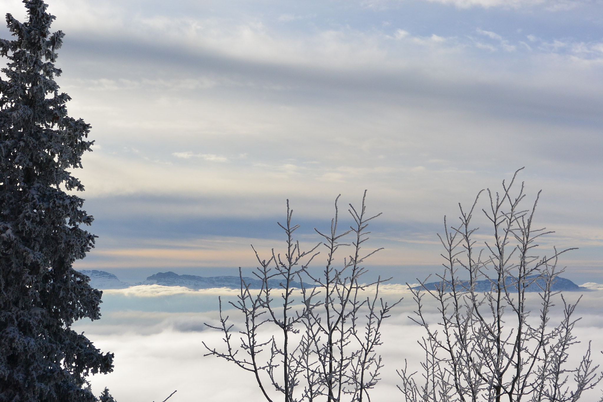 Nikon 1 J3 sample photo. Sunrise from chamrousse photography