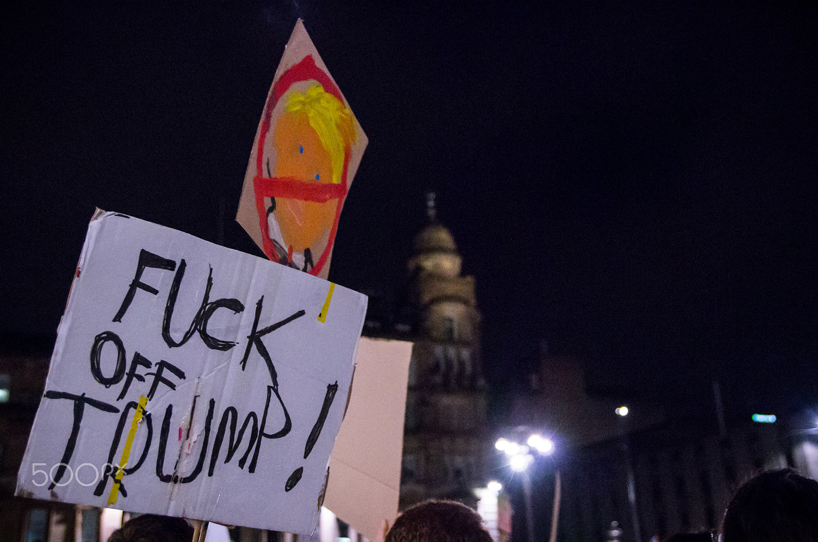 Pentax K-5 sample photo. Glasgow anti-trump photography