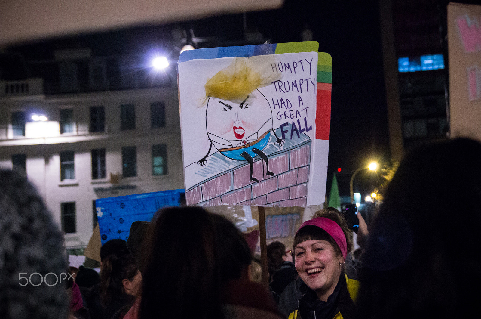 Pentax K-5 sample photo. Glasgow anti-trump photography