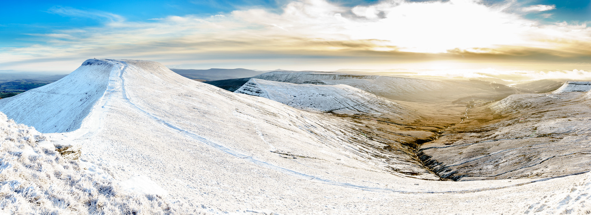 Sony a7 + Minolta AF 17-35mm F2.8-4 (D) sample photo. Brecon beacons viewed from corn du photography