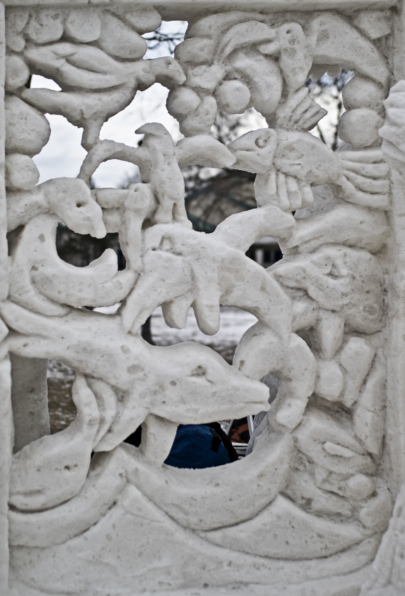 Sigma 35mm F1.4 DG HSM Art sample photo. Stain glass snow photography