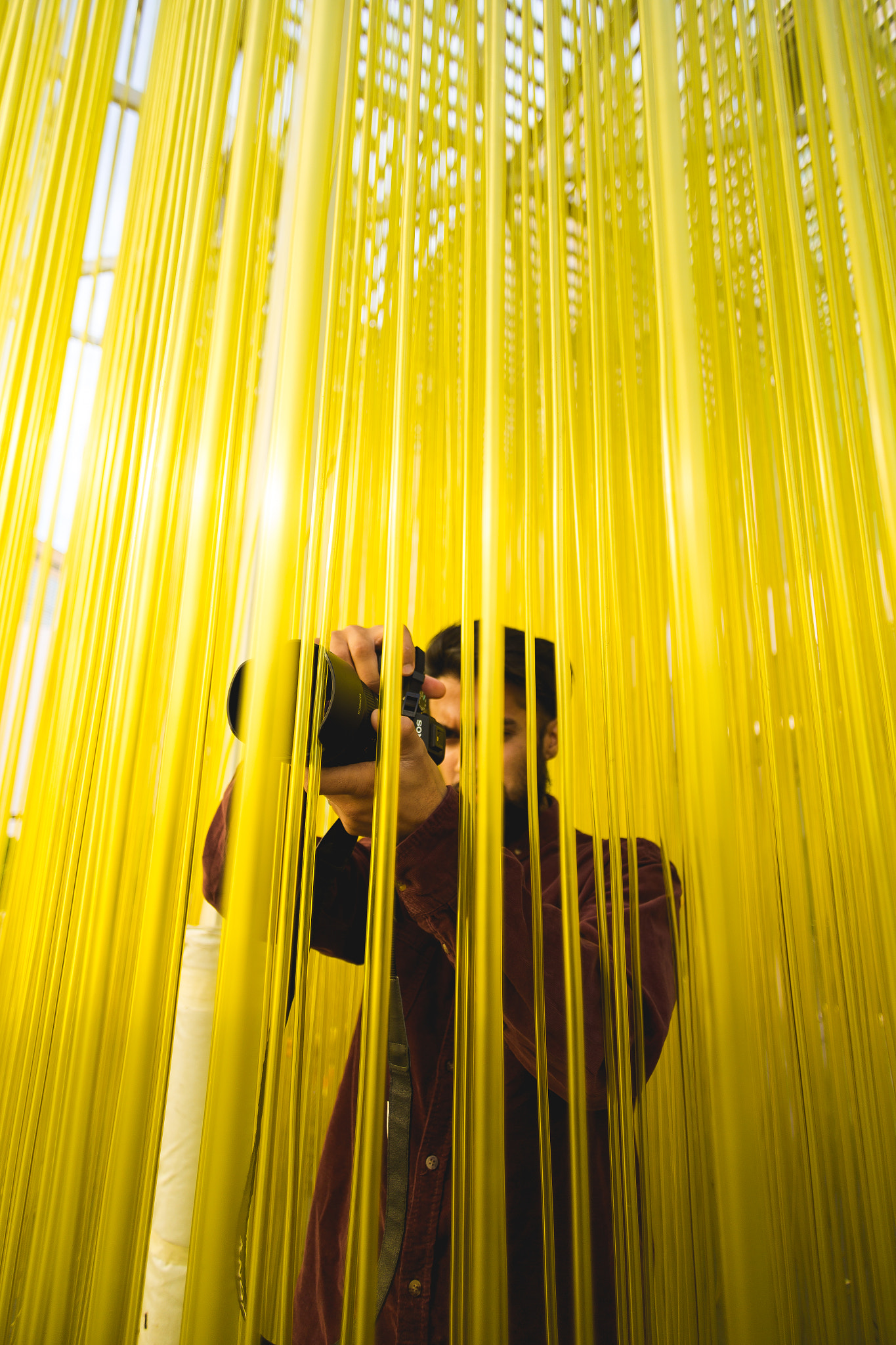 Canon EOS 6D + Canon EF 20mm F2.8 USM sample photo. Here's a shot of my buddy during our trip at the lacma photography