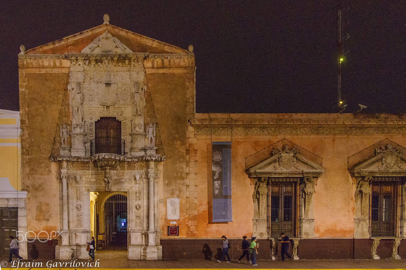 Pentax smc DA* 16-50mm F2.8 ED AL (IF) SDM sample photo. Casa montejo at night. merida, mexico photography
