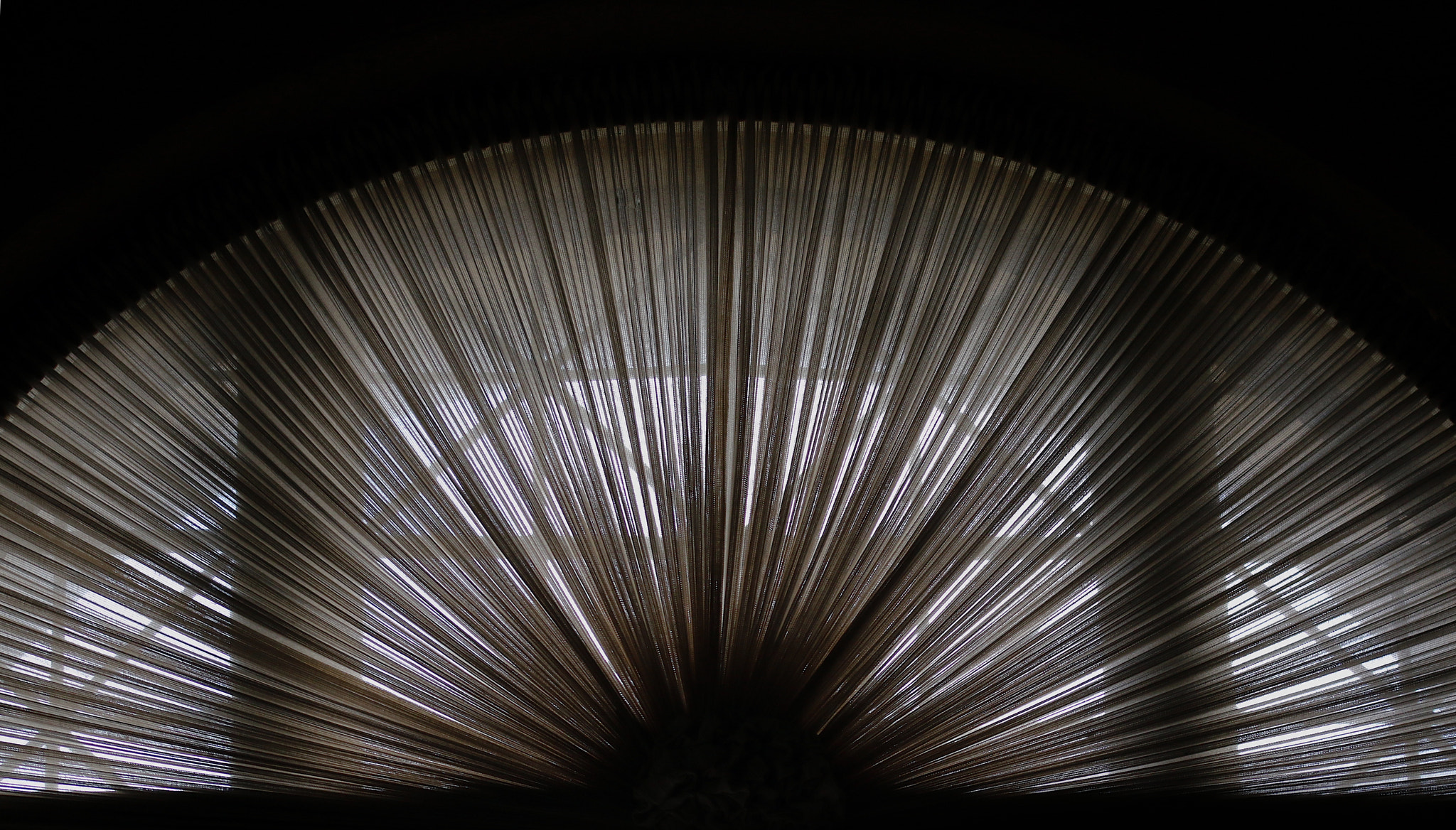Sigma 105mm F2.8 EX DG OS HSM sample photo. Curtains, light and dark abstract photography
