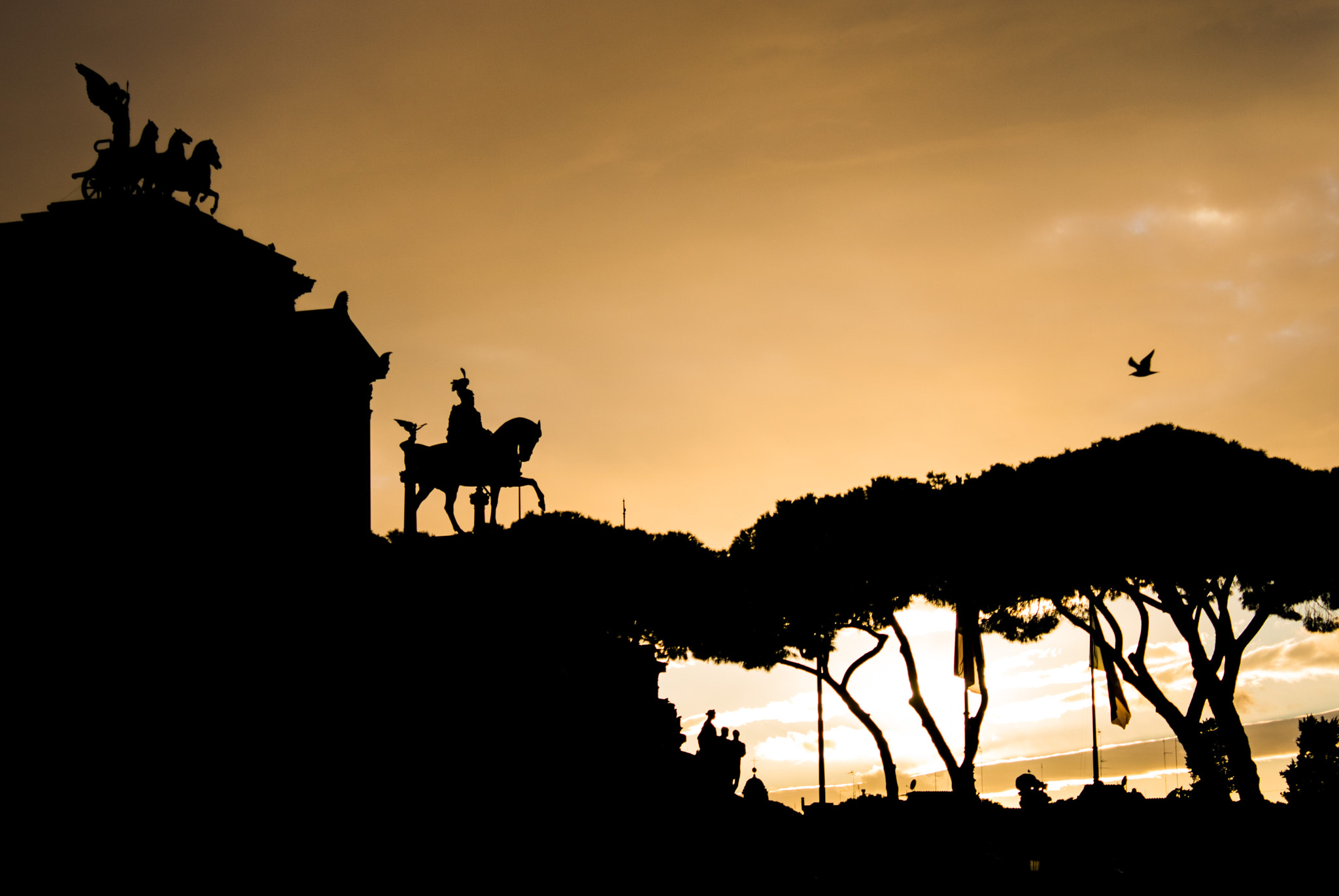 Canon EOS 750D (EOS Rebel T6i / EOS Kiss X8i) sample photo. Vittoriano in volo photography