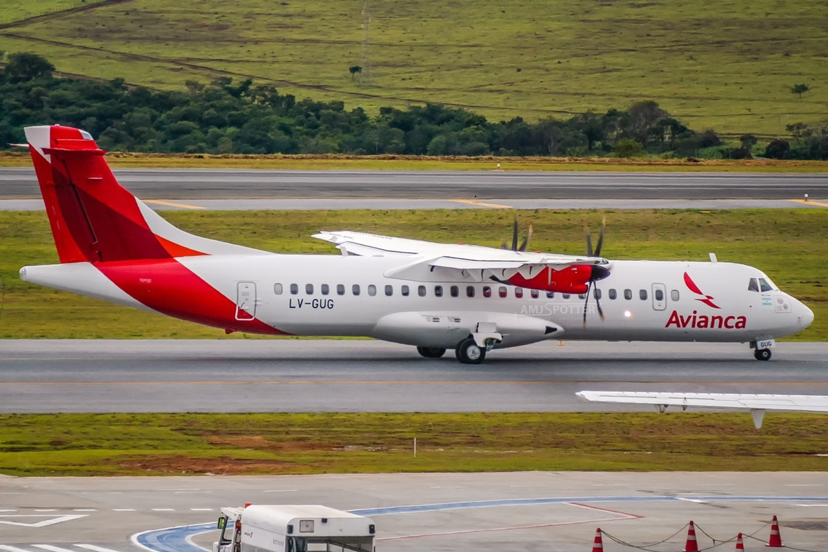 Canon EF 80-200mm F4.5-5.6 II sample photo. Lv-gug avianca argentina atr 72-600 (72-212a) photography