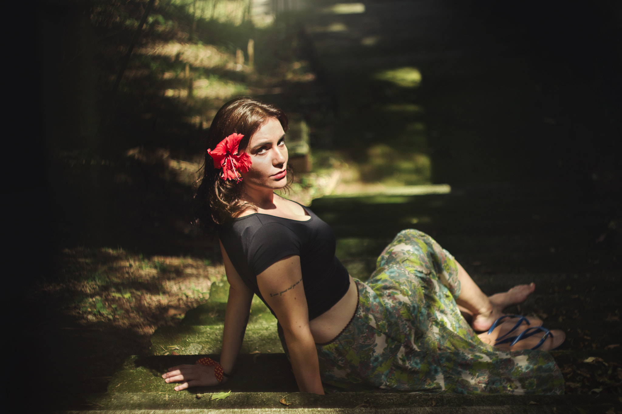 Canon EF 35-80mm f/4-5.6 sample photo. Red flower photography