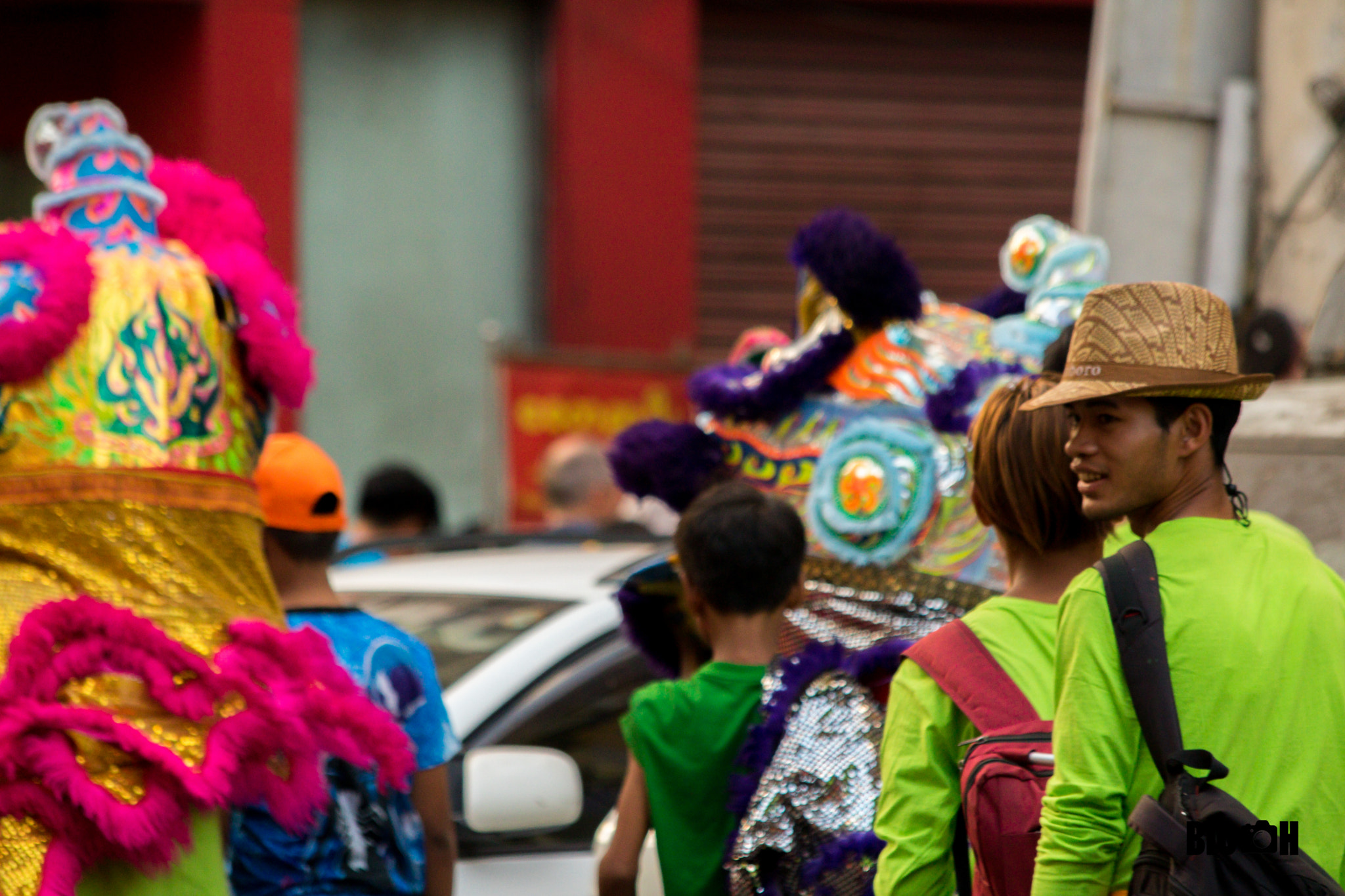 Canon EF 70-300mm F4-5.6 IS USM sample photo. China lunar new year in yangon photography