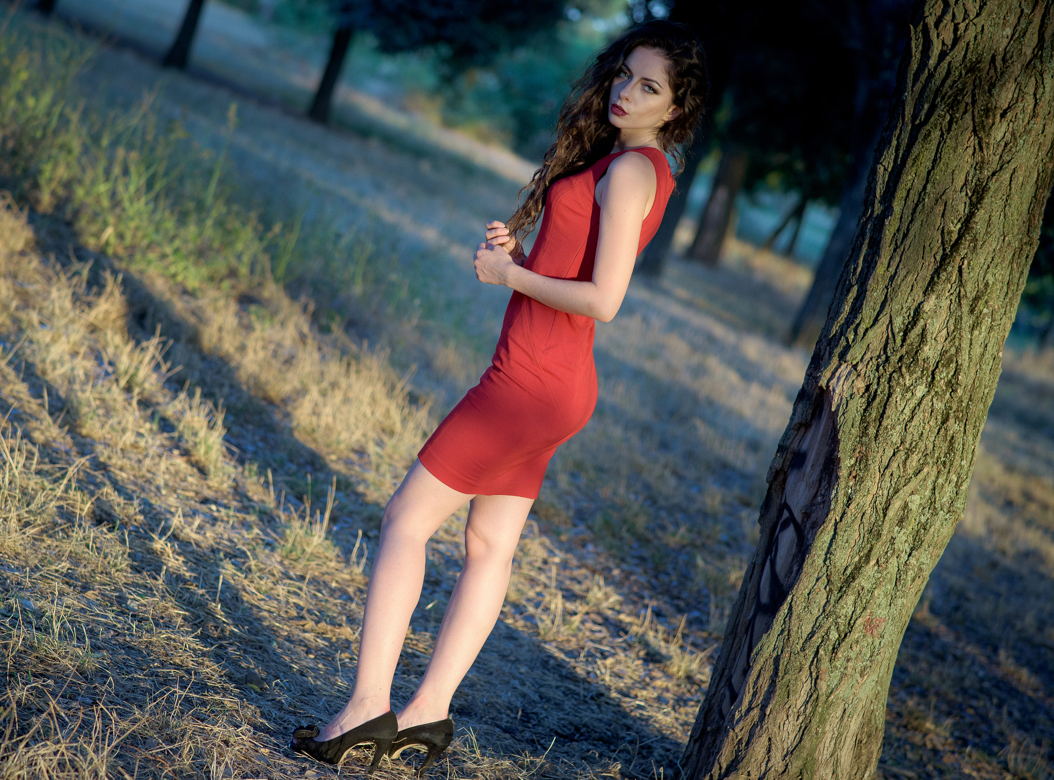 Nikon D750 + Sigma 85mm F1.4 EX DG HSM sample photo. Miki in red!!! photography