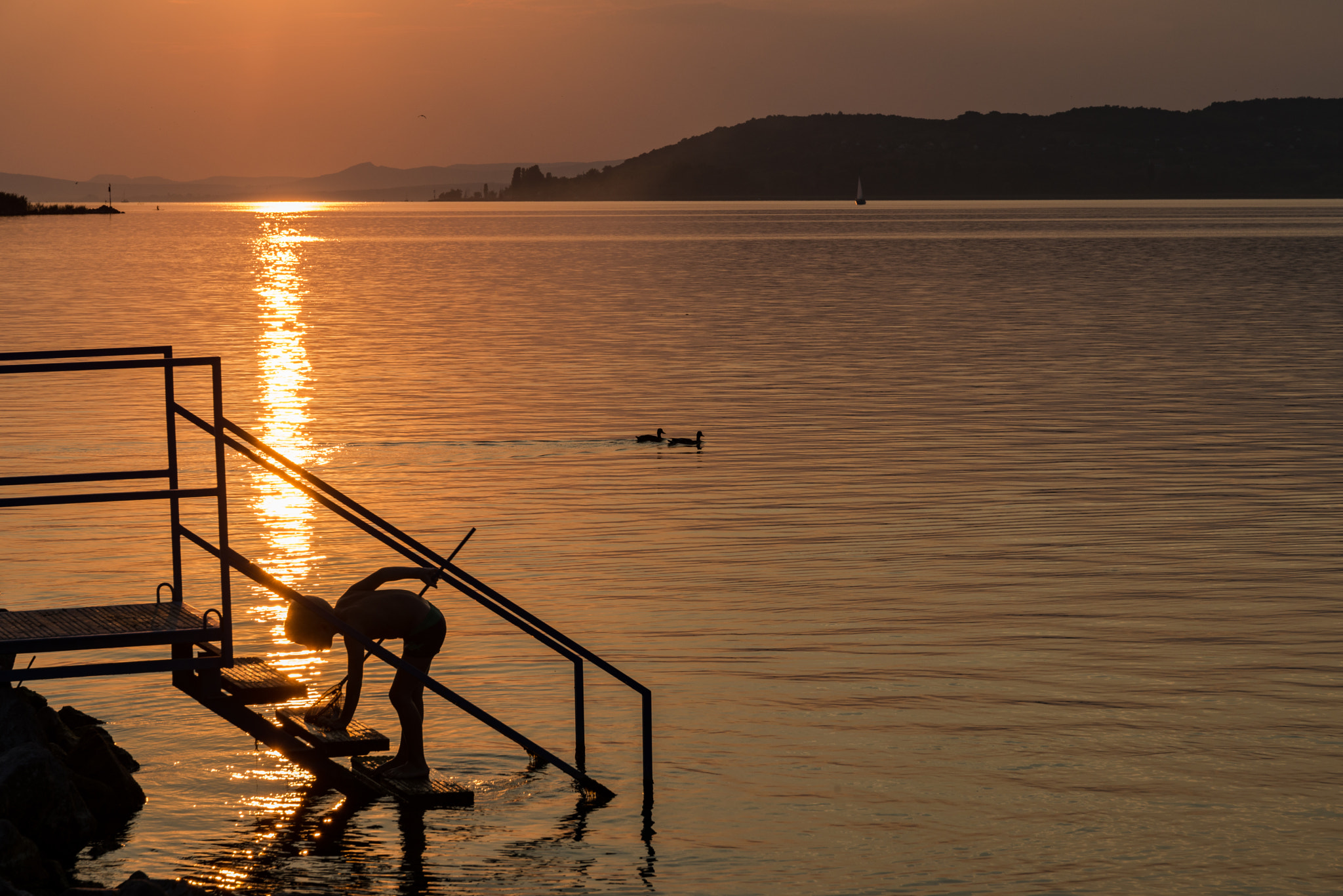 Nikon D800 + Sigma 24-105mm F4 DG OS HSM Art sample photo. The boy in the sunset photography