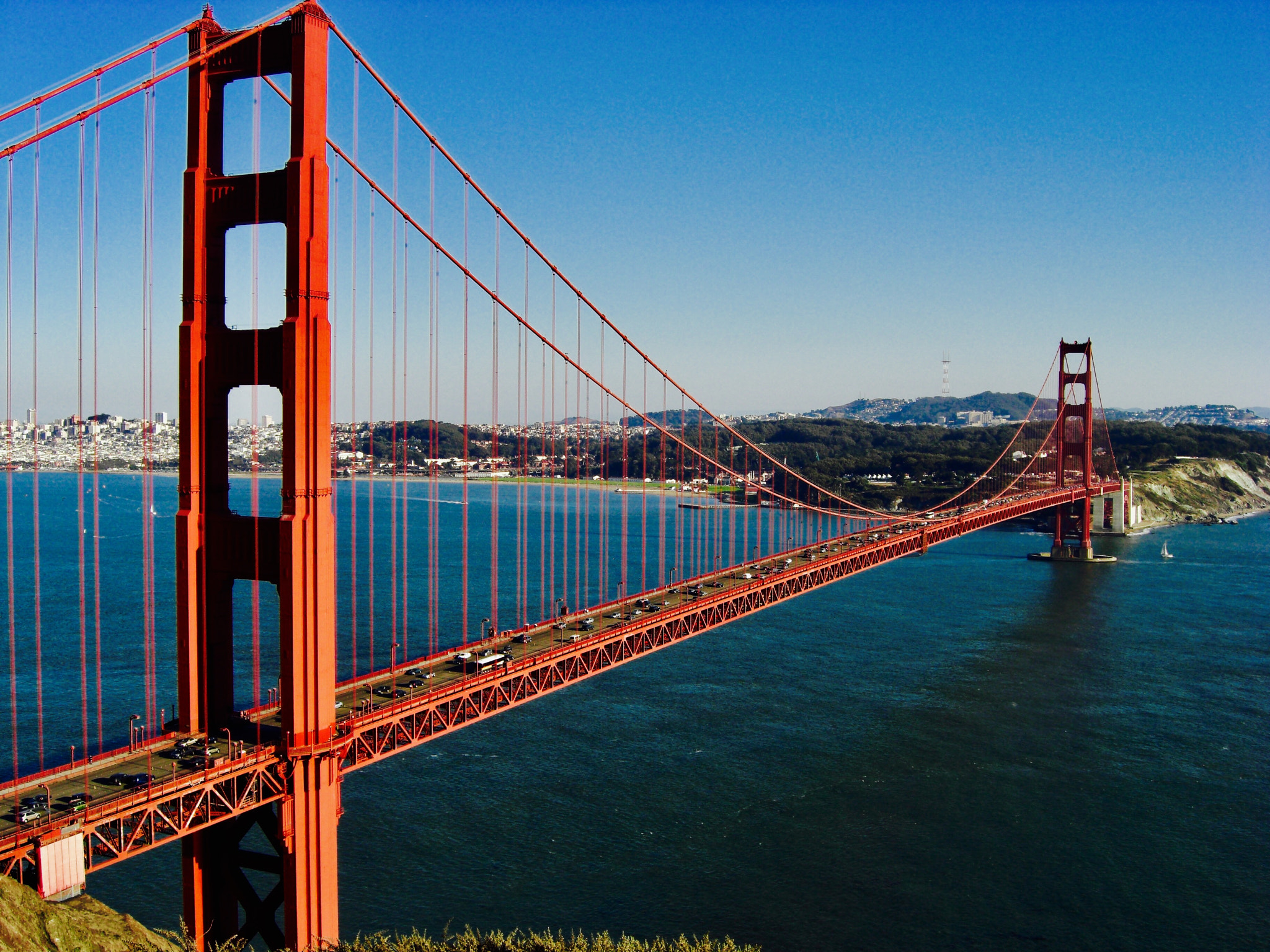 CASIO EX-Z1050 sample photo. Golden gate bridge photography