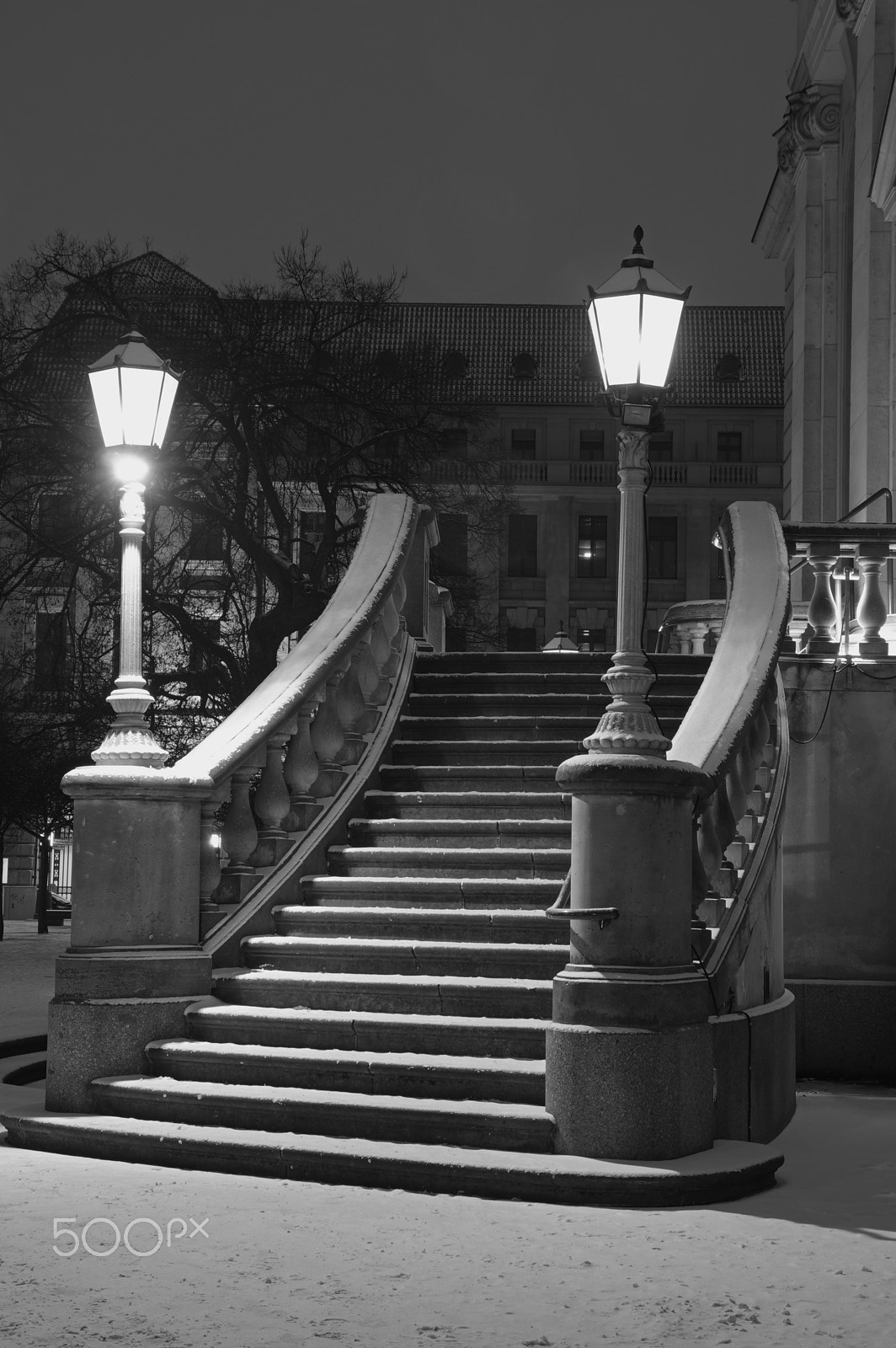 Pentax K-3 II sample photo. Gendarmen markt stairs to the opera photography