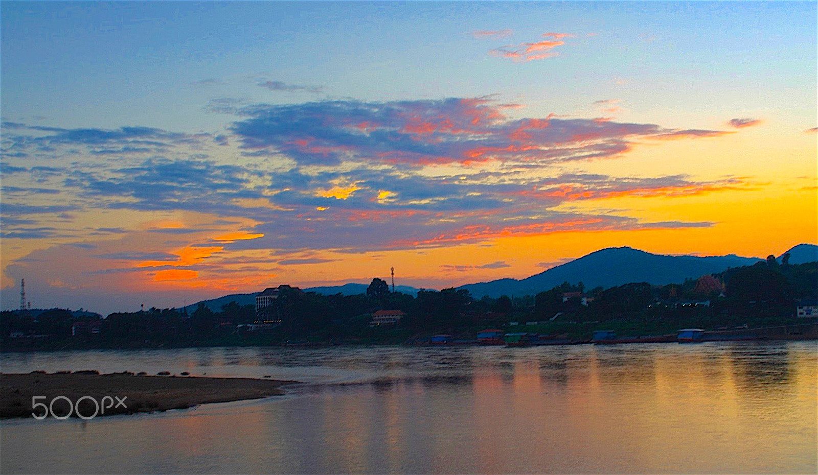 Canon EOS 40D sample photo. Mekong sunset photography