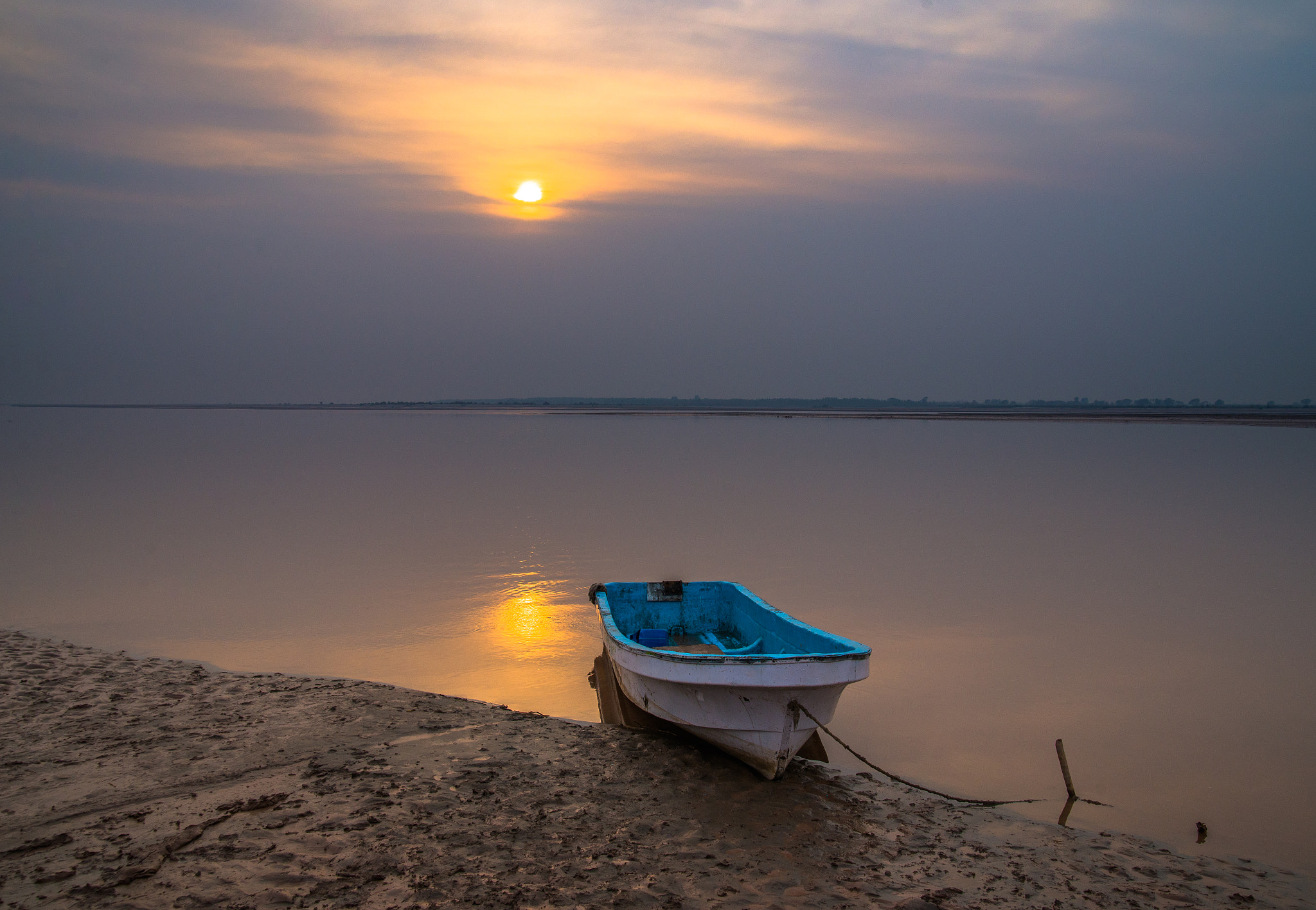 Nikon D610 sample photo. Boat at sunset photography