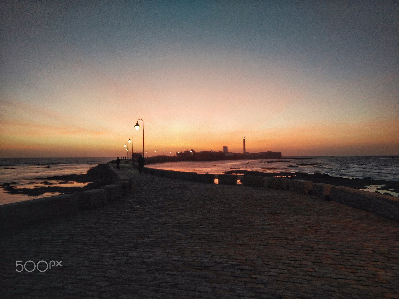 OnePlus ONE E1001 sample photo. Playa la caleta - atardecer photography