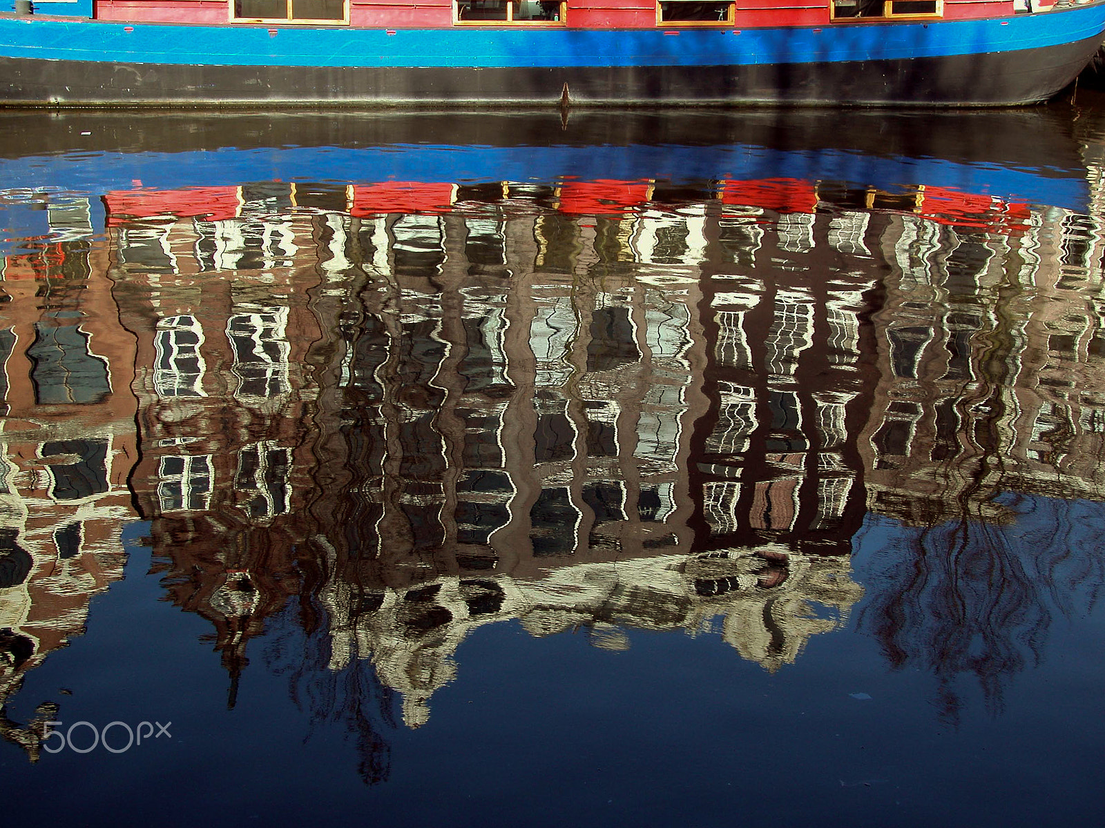 Nikon E5000 sample photo. Amsterdam, reflections photography