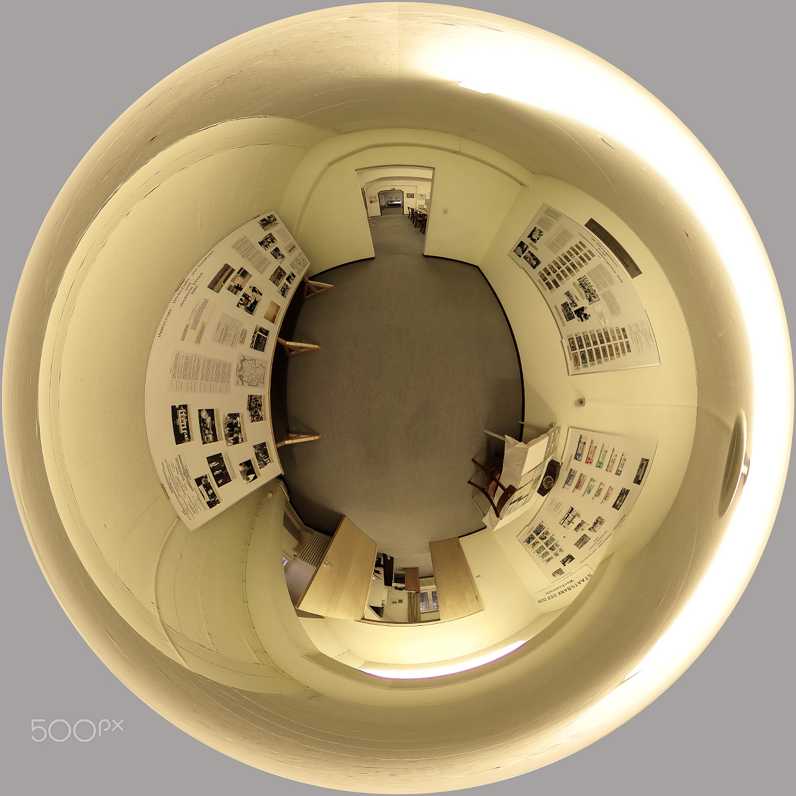 Ricoh Theta S sample photo. Museum währungsreform iii photography